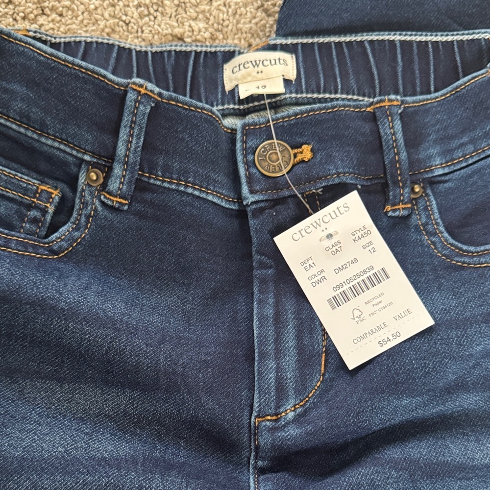 Crewcuts girls Denim Jeans in Deep Blue